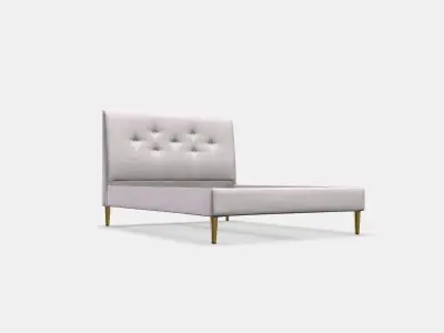 IDANAS Upholstered bed frame 2 Low-poly 3D model