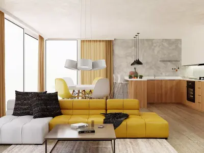 Interior scene in native blend file by-VIZFROMBLENDER 3D model