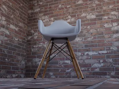 how-is-it-modeled eames chair 3D model