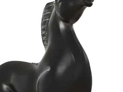 Minimalist Horse Statue 3D model