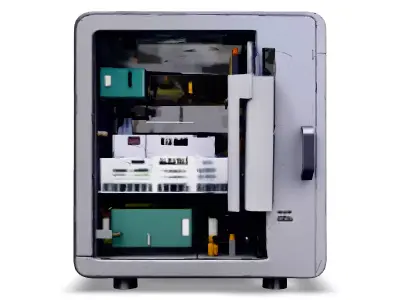 Detailed Industrial Control Cabinet Low-poly 3D model