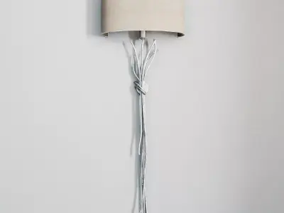 Silver sculpture sconce ss93w1 3D model