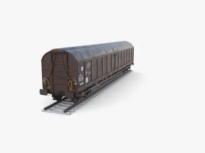 CFR Habis Sliding Door Wagon 339 Rail Car v1 3D model