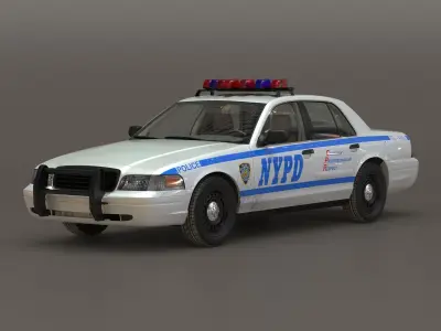 Generic Police Car NYPD 3D model