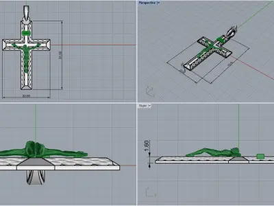 Cross model 682 3D print model