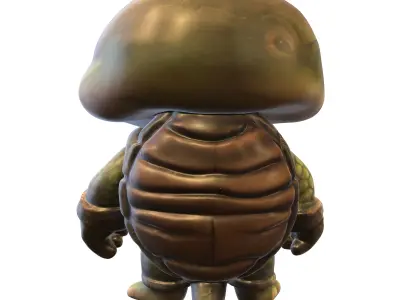 Turtle Warrior  Low-poly 3D model