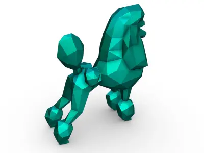 Poodle figure 3D print model