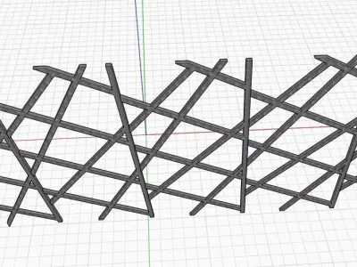 screen 3D basket with wires Free 3D model