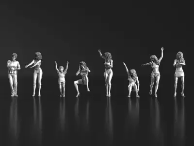 HD People 09 spectator 3D print model