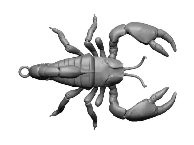 scorpion pendant 3D print model