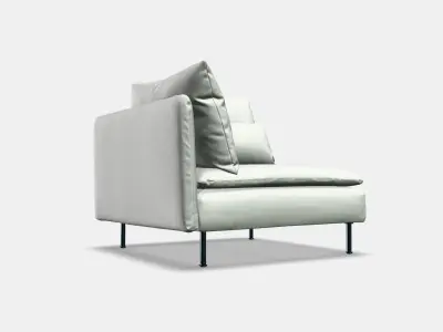 SODERHAMN Corner section Low-poly 3D model