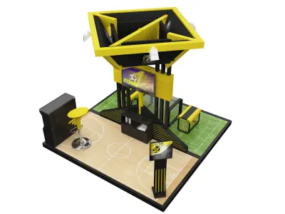 Booth Exhibition Stand a616c 3D model