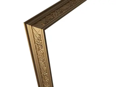 Cornice Decoration Molding 015 270 Degree Low-poly 3D model