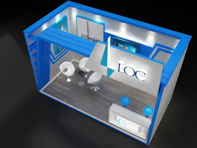 Booth Exhibition Stand a234  3D model