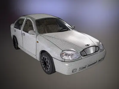 Daewoo Lanos T100 1998 3D model