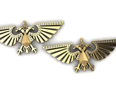 EAGLE BIRD STYLE PENDANT 3D PRINTABLE MODEL  3D print model