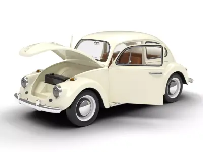Volkswagen Beetle Type 1 1200 1965 HQ 3d model 3D model