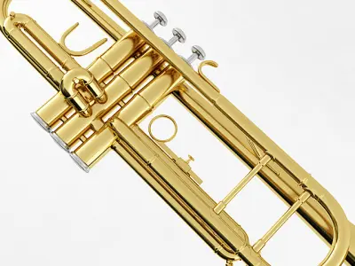 Trumpet gold 3D model