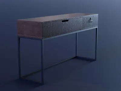 Archviz Table pack Low-poly 3D model