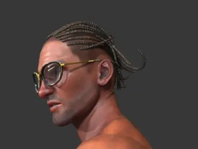 Visual Rock - Dreadlock Low-poly 3D model