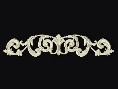 Central decor ornament for furniture 3D model 554