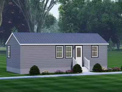 Rustic Barndominium Exterior Farmhouse Inspired Home 3D 3D model