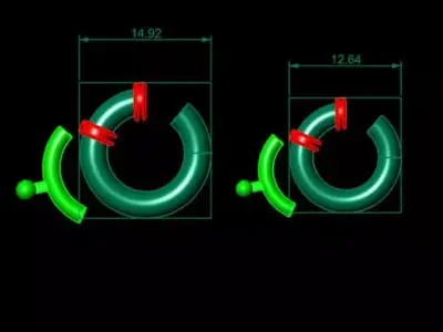 Round Spring Clasp 3D print model