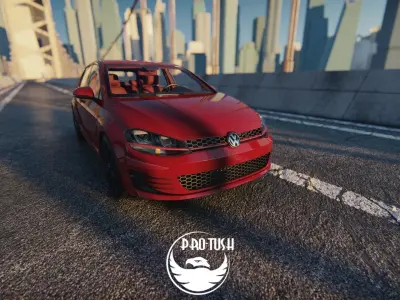 Golf 7 volkswagen r 3D model 3D model