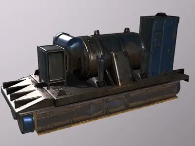 Crane Engine Low-poly 3D model