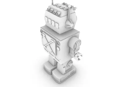 Saturn Robot Free 3D model