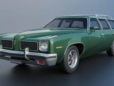 Pontiac LeMans Safari Wagon 1973 3D print model