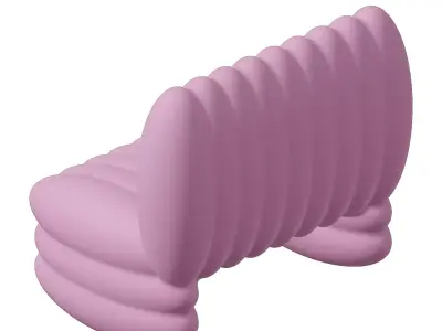 Plastic Elegant Sofa Toy 3D model
