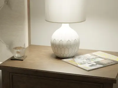 Queen Bed ASHLEY Hillcott 3D model