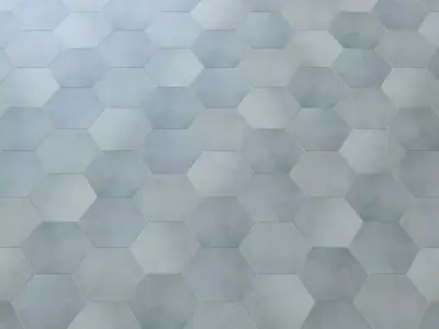 Cavallo Swiss Coffee 7 Hexagon Porcelain Tile 3D model