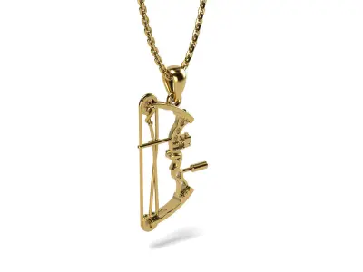 Sport Bow Pendant 3D print model