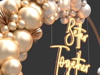 Balloon Arch 3 3D model