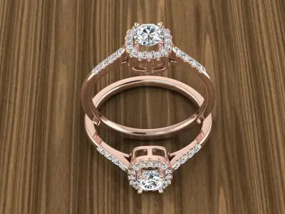 Diamond Jewelry Ring 3D print model