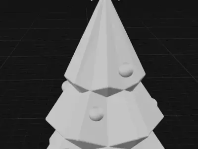 Geometric Christmas Tree 3D print model