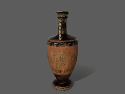 vase set greek Low-poly 3D model