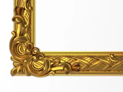 Carved Picture Frame 3D model