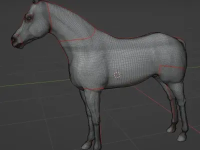 Purasangre horse 3D model