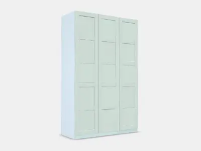 PAX - BERGSBO Wardrobe 4 Low-poly 3D model