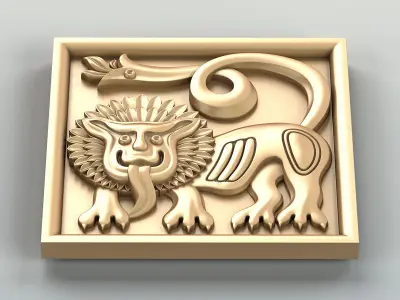 Square rosette 021 3D model