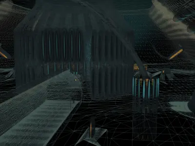 Sci-Fi Dome - big room Free 3D model