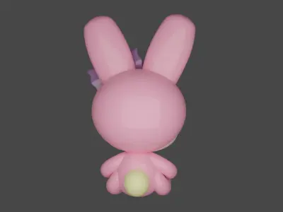 Bunny girl 3D print model