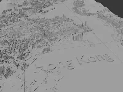 Hong Kong  3D print model