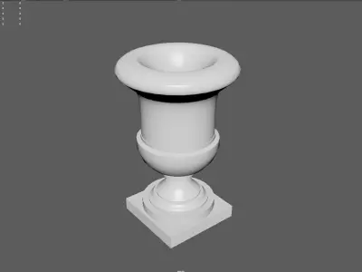Elegant Classical Urn  Low-poly 3D model