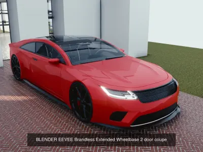 BLENDER EEVEE Brandless 20 car collection volume 5 3D Model Pack