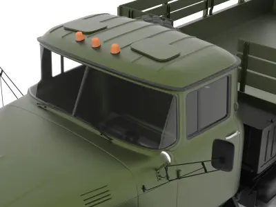 ZiL-131 Truck highpoly 3D model
