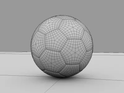 Football Soccer Low-poly 3D model